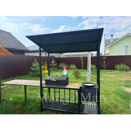 Мангал с крышей Барс