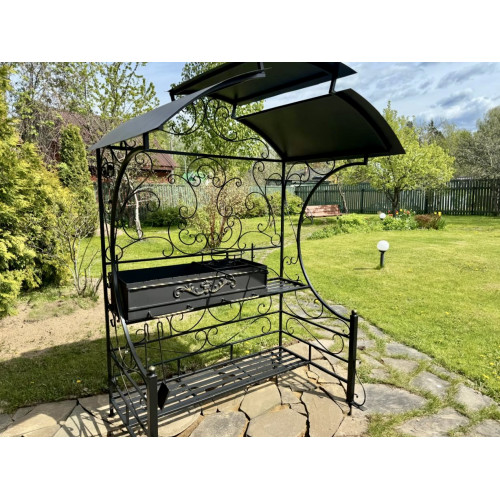 Мангал с крышей Подмосковье Премиум