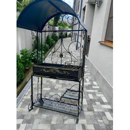 Мангал с крышей Барокко Премиум