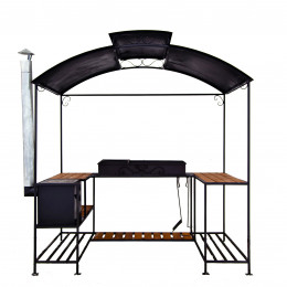 Мангал с крышей и печкой Медея Лайт