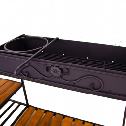 Мангал с крышей и печкой Медея Лайт