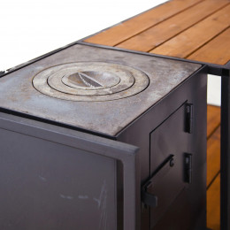 Мангал с крышей и печкой Медея Лайт