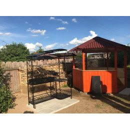 Мангал с крышей Лидер PRO