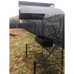 Мангал с крышей Подмосковье Премиум
